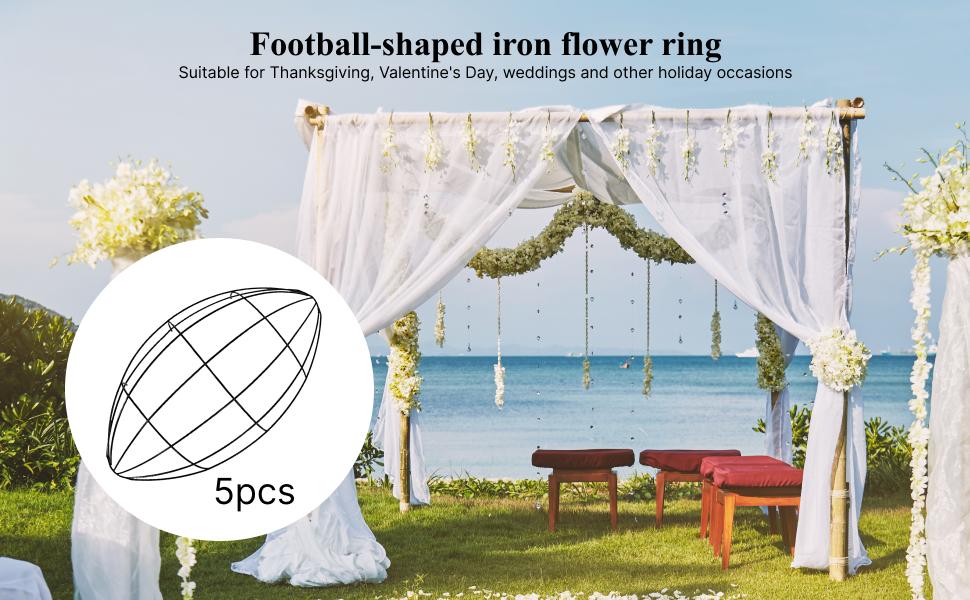 Wreath Form Wire - Football Wreath Frame Iron Floral Wire