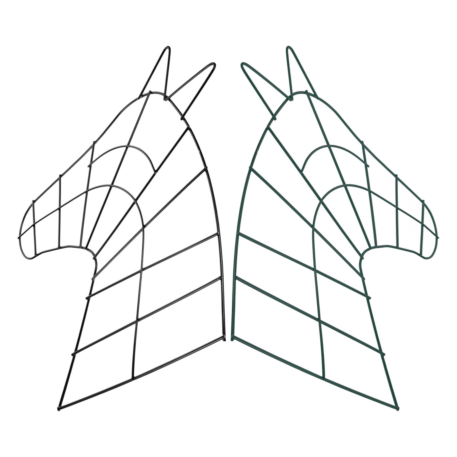 Wreath Form Wire - 2Pcs Valentines Day Horse Head Metal