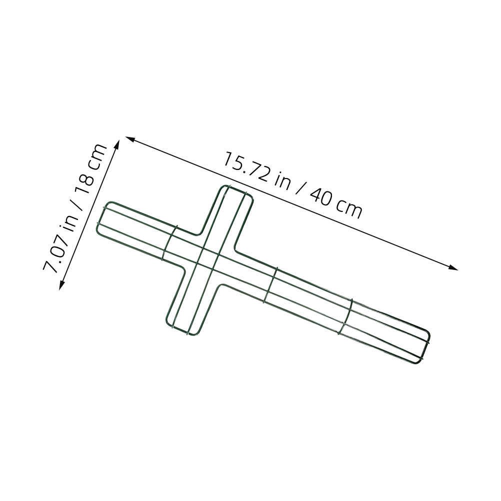 5Pcs Cross Wire Wreath Frame I - Wreath Form Wire recension och pris