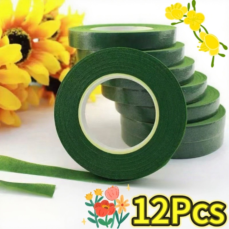 1-12Rolls Green Bouquet Floral - Floral Tape Green recension och pris