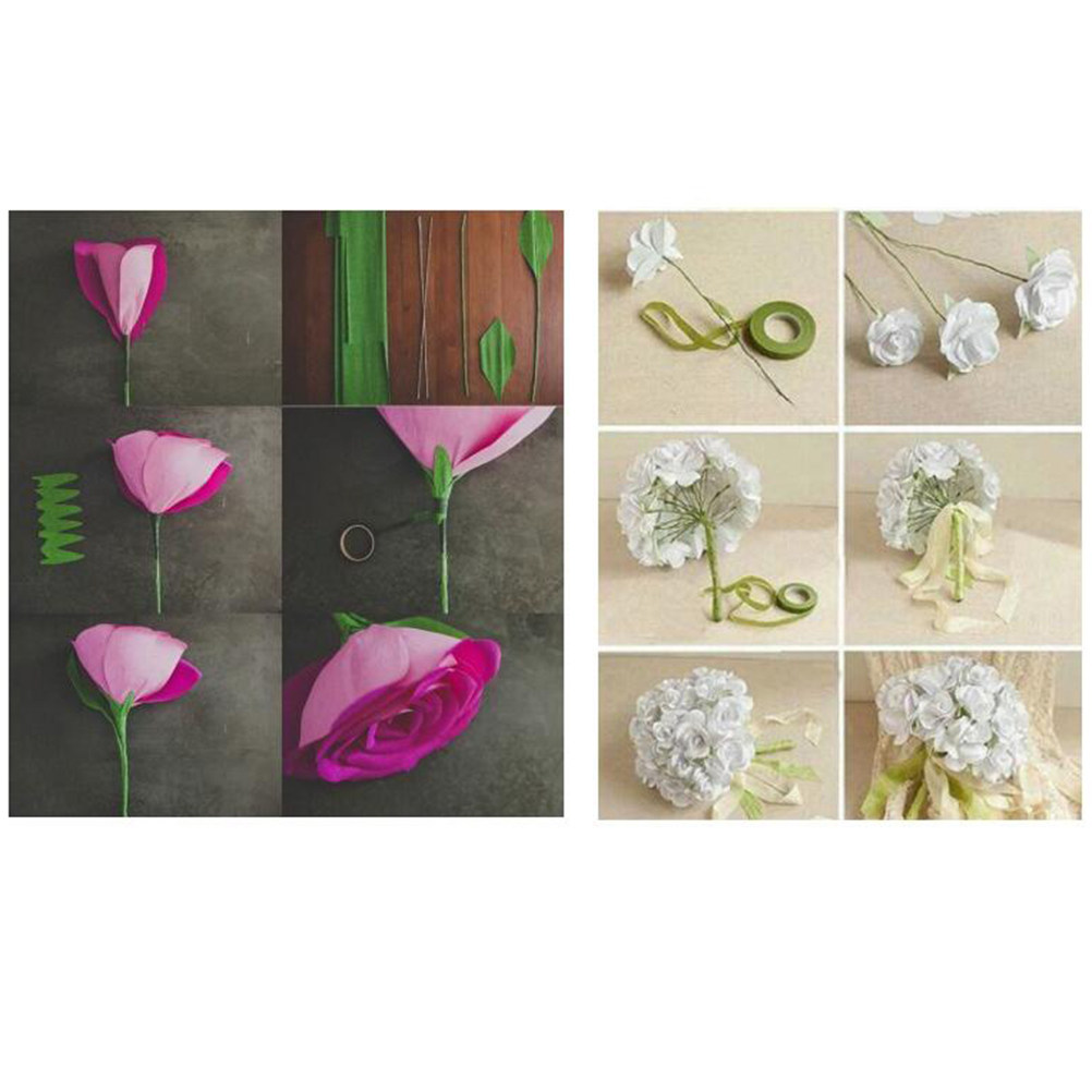 5 Rolls Green Craft Tape Self  - Floral Tape Green recension och pris
