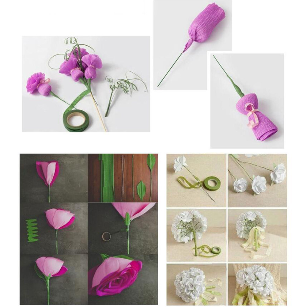 5 Rolls Green Craft Tape Self  - Floral Tape Green recension och pris