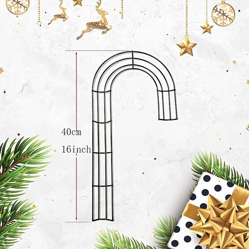 1/2/4Pcs Christmas J‑Shape Met - Wreath Form Wire recension och pris