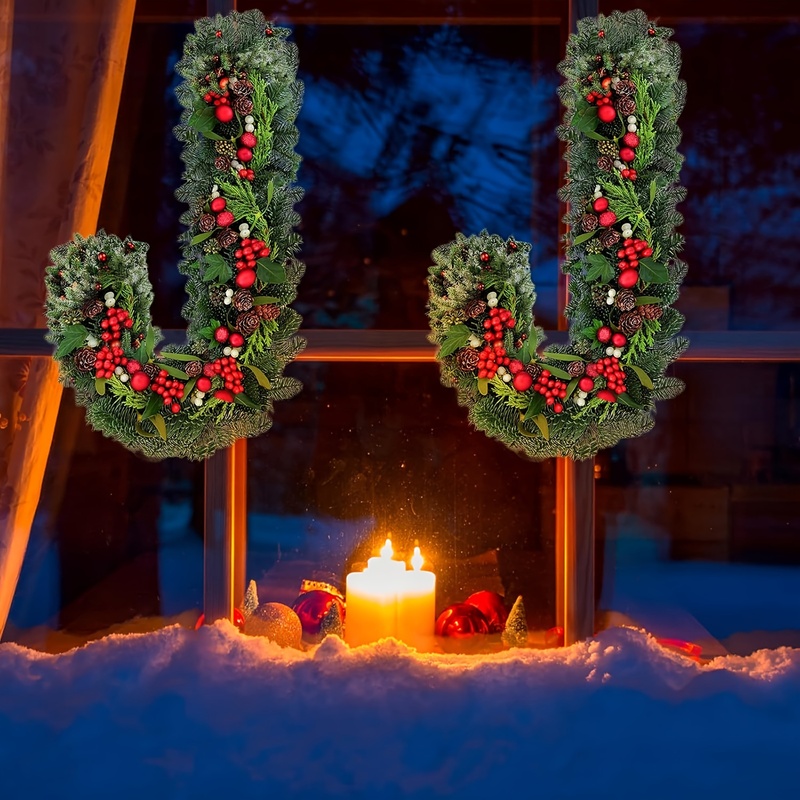 1/2/4Pcs Christmas J‑Shape Met - Wreath Form Wire recension och pris