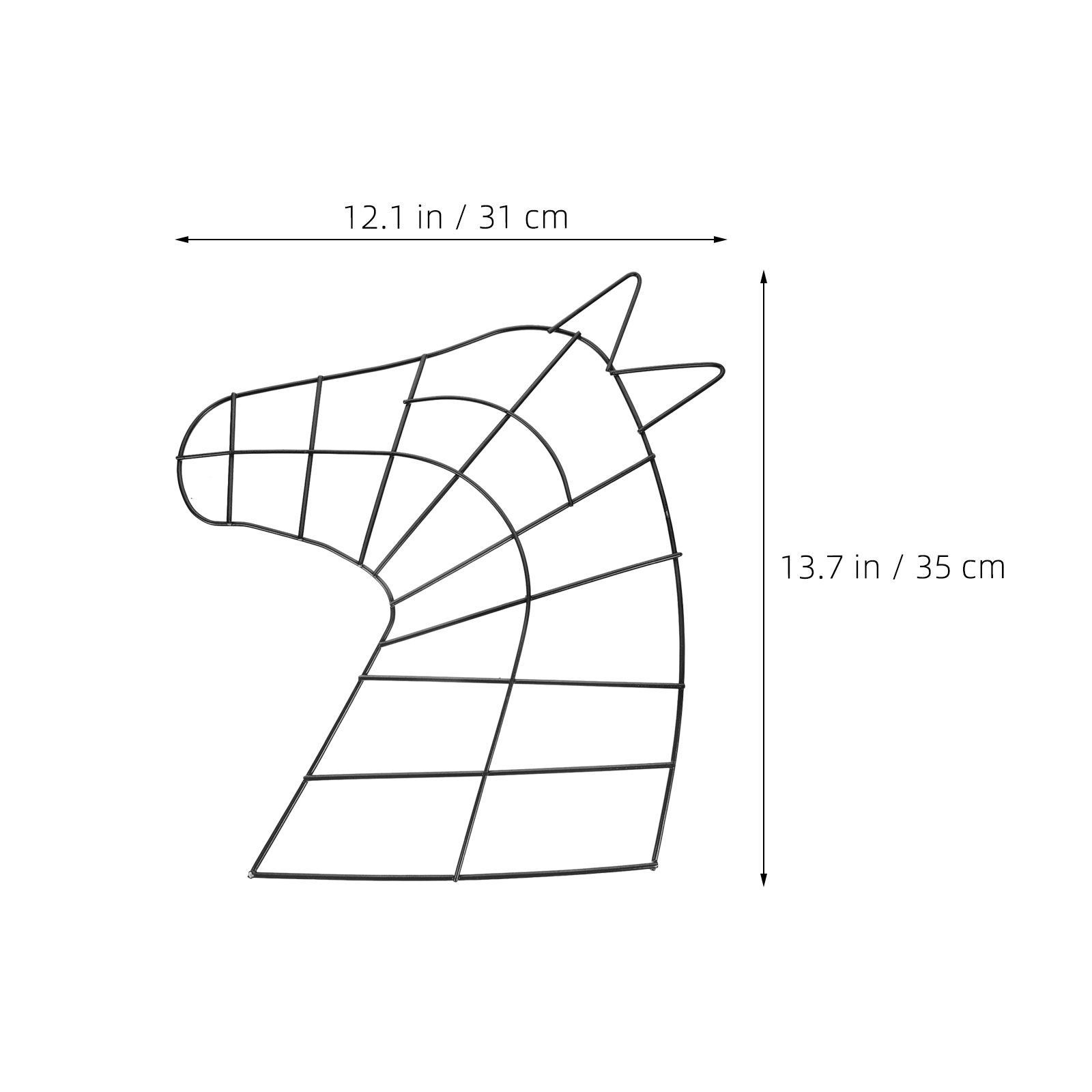 2Pcs Valentines Day Horse Head - Wreath Form Wire recension och pris
