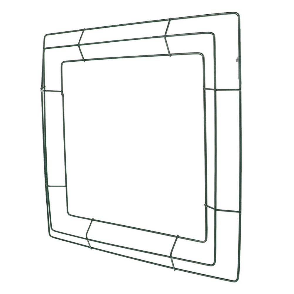 Square Wreath Frame 35x35cm Ir - Wreath Form Wire recension och pris