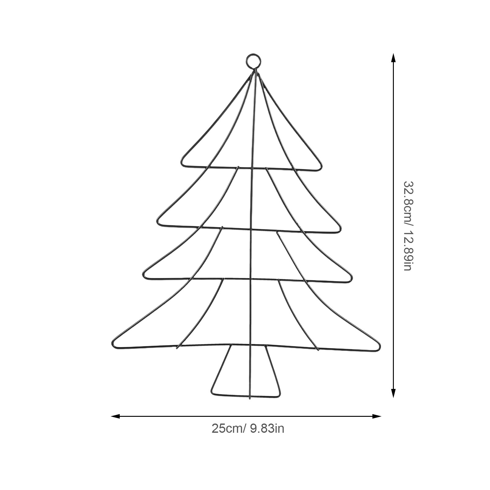 Christmas Tree Shaped Iron Wre - Wreath Form Wire recension och pris