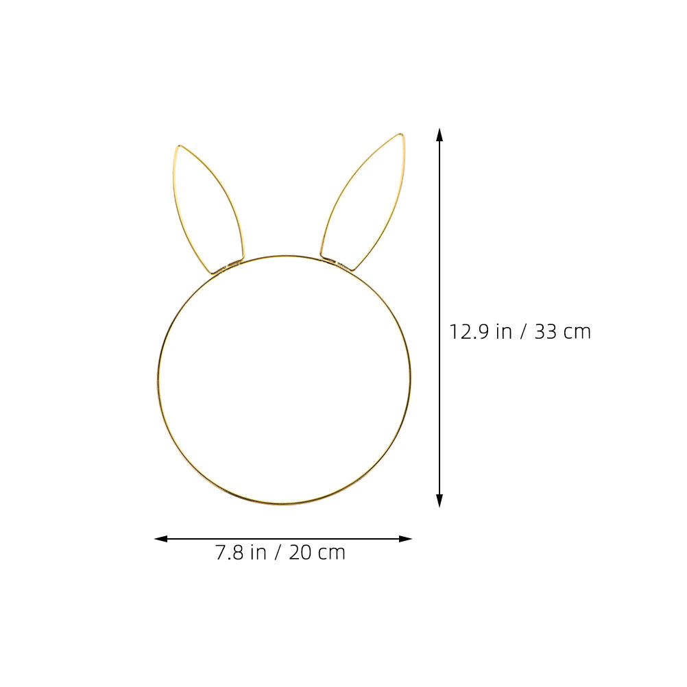 2Pcs Bunny Head Circular Wreat - Wreath Form Wire recension och pris