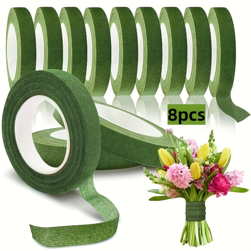 1. 8Pcs Green Self-adhesive Fl - Floral Tape Green recension och pris