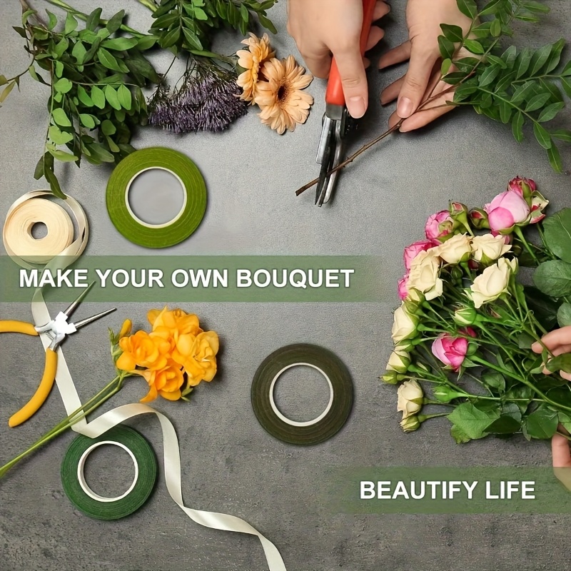 1. 8Pcs Green Self-adhesive Fl - Floral Tape Green recension och pris