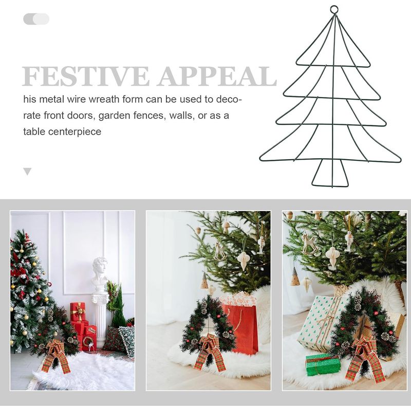 Christmas Tree Shaped Metal Wr - Wreath Form Wire recension och pris