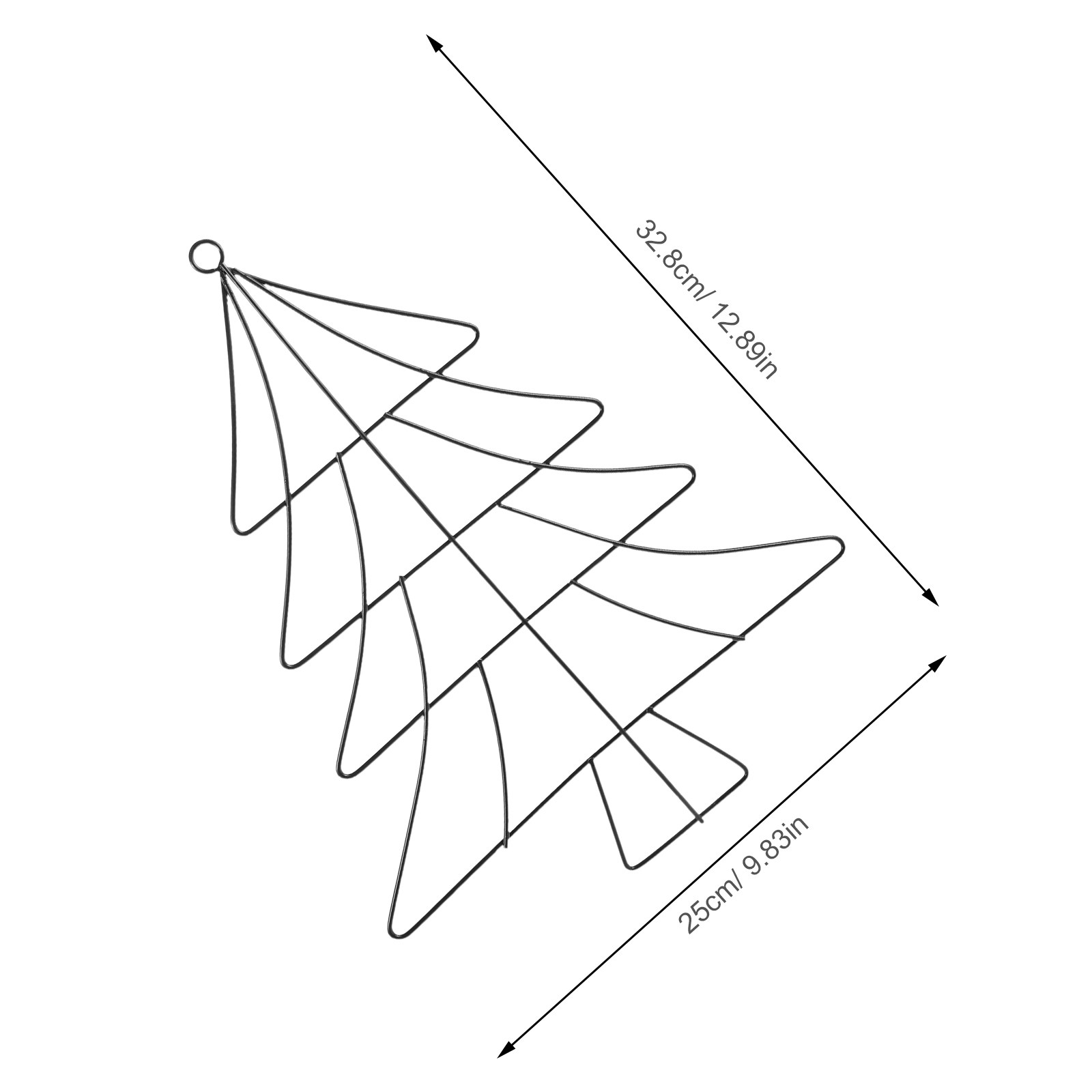 Christmas Tree Shaped Metal Wr - Wreath Form Wire recension och pris