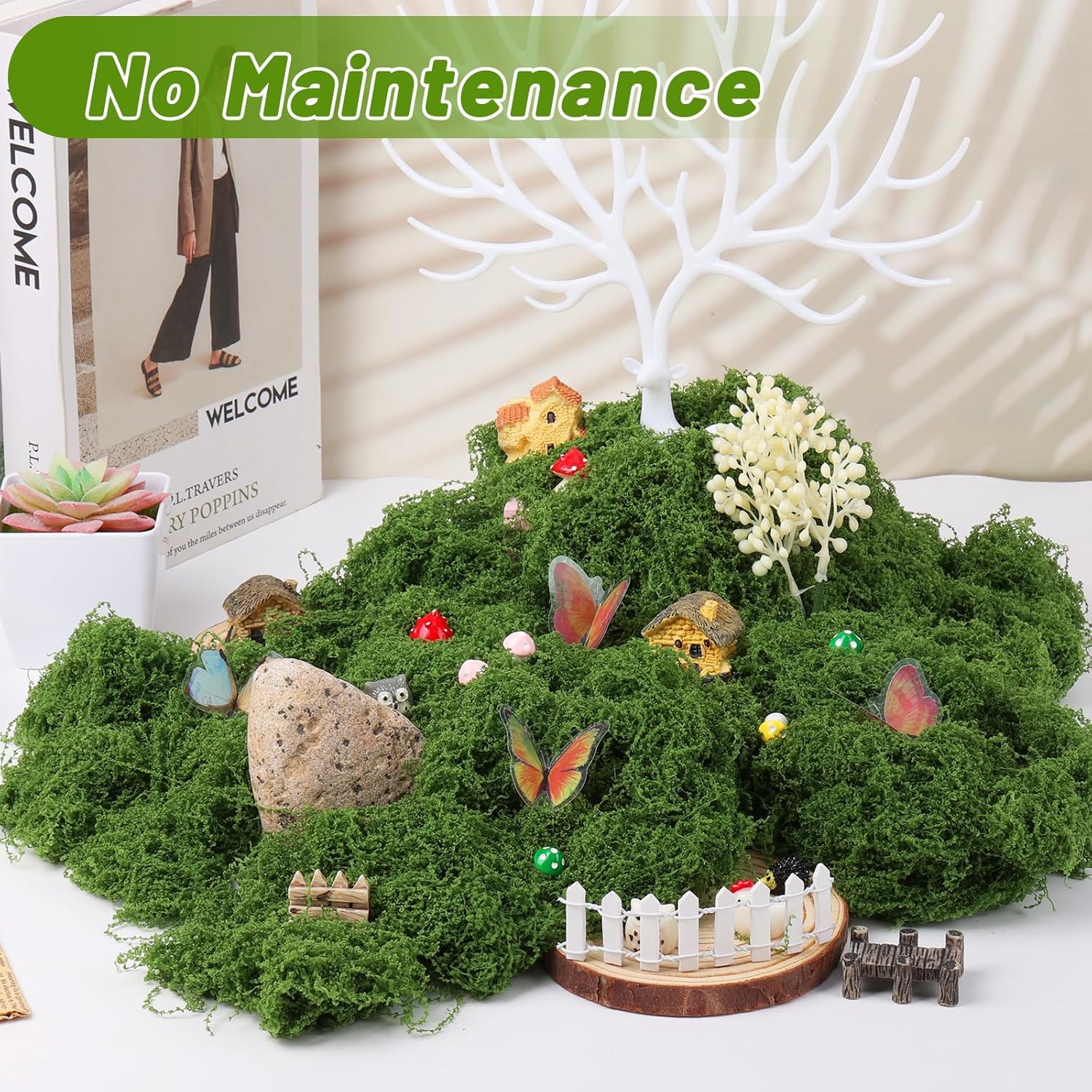 30/50/100g Green Fake Moss DIY - Preserved Moss Sheet recension och pris